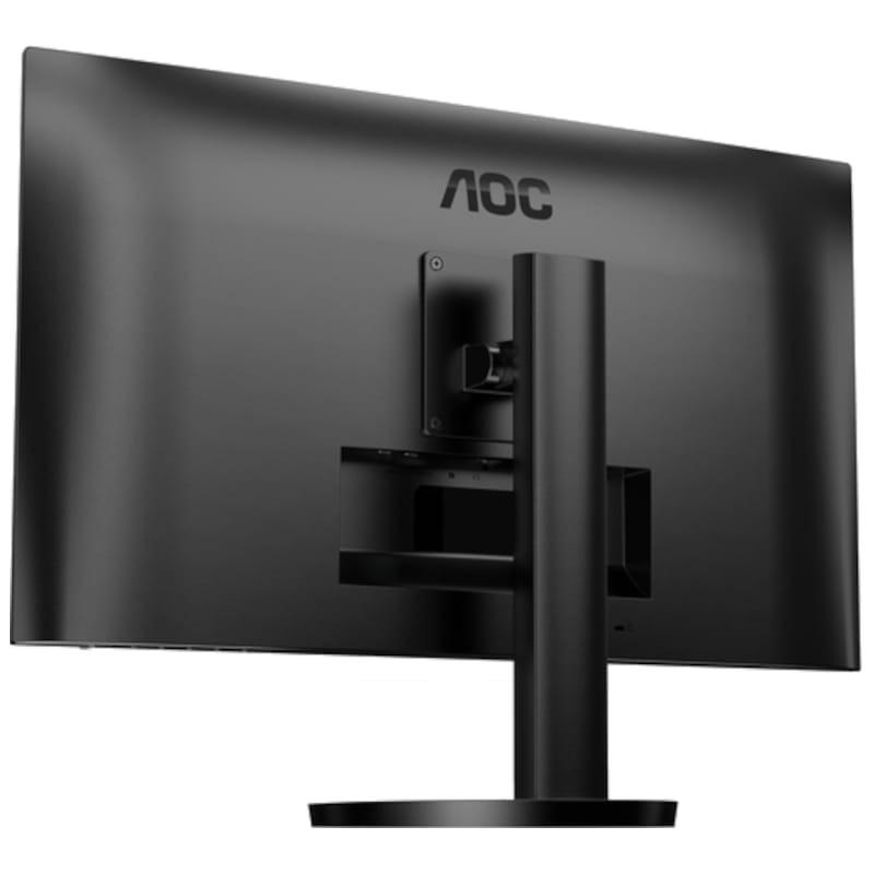 AOC U27B3AF 274K Ultra HD IPS Adaptive Sync Preto - Monitor PC Vista traseira lado esquerdo