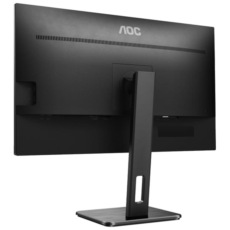 AOC U27P2CA 27 4K Ultra HD IPS Preto - Monitor de PC Vista Traseira Lado Esquerdo