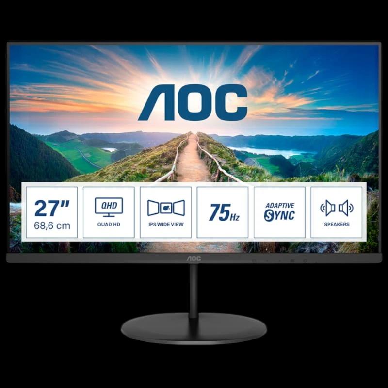 AOC V4 Q27V4EA 27 2K UltraHD IPS Negro - Monitor PC