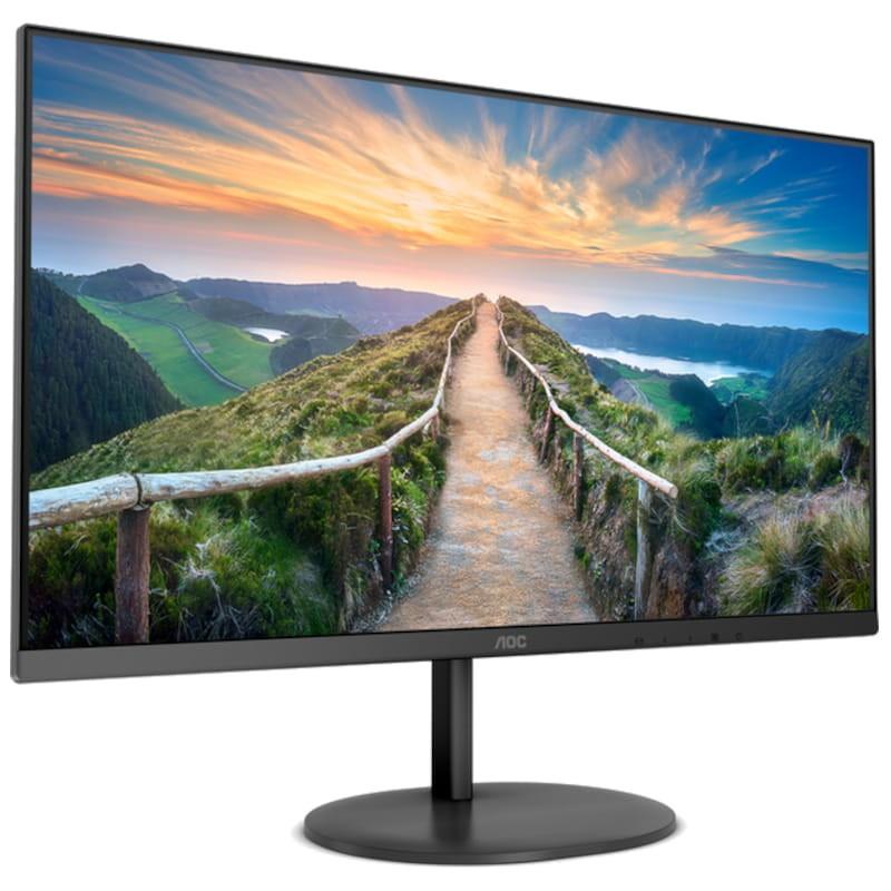 AOC V4 Q27V4EA 27 IPS LED Ultra HD Negro vista lado derecho