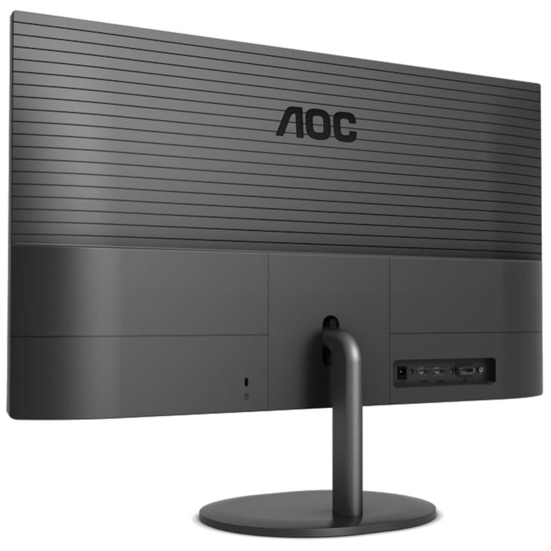 AOC V4 Q27V4EA 27 IPS LED Ultra HD Negro vista de la parte trasera lado izquierdo