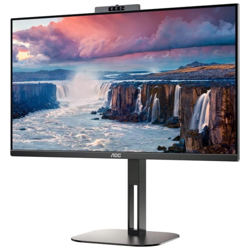 AOC V5 24V5CW 23,8 WLED Full HD IPS Noir – Moniteur PC Vue avant Côté gauche