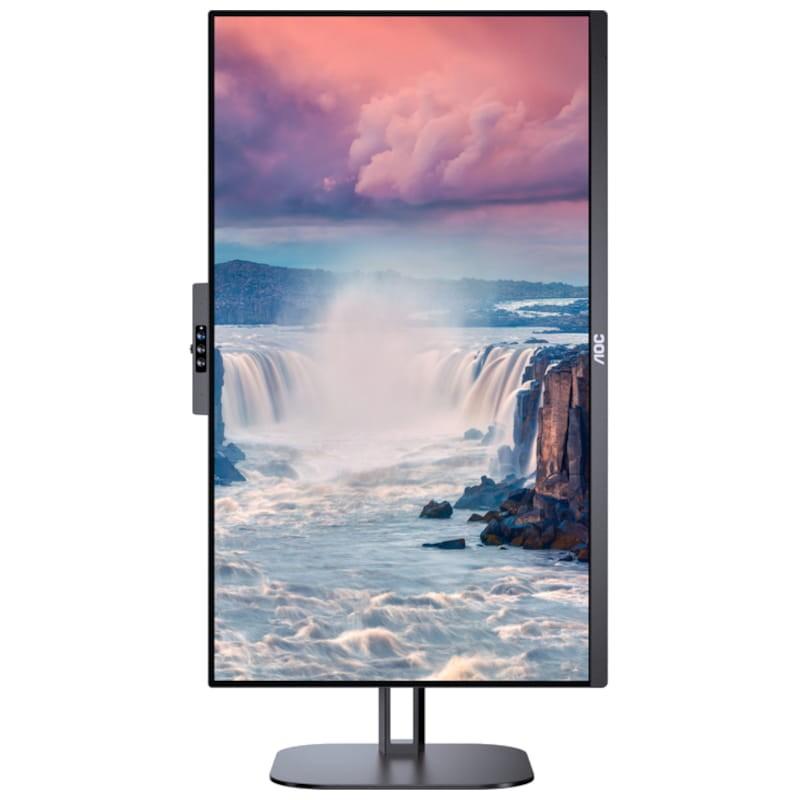 AOC V5 24V5CW 23,8 WLED Full HD IPS Noir – Moniteur PC Vue de face Écran vertical
