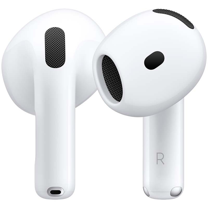 vista frontal y trasera de los Apple AirPods 4