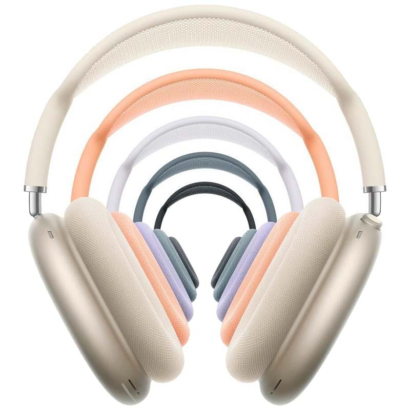 colores disponibles de los Apple AirPods Max (USB-C): Azul, Medianoche, Blanco Estrella, Naranja y Púrpura