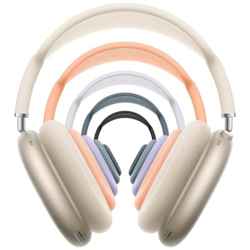 colores disponibles de los Apple AirPods Max (USB-C): Azul, Medianoche, Blanco Estrella, Naranja y Púrpura
