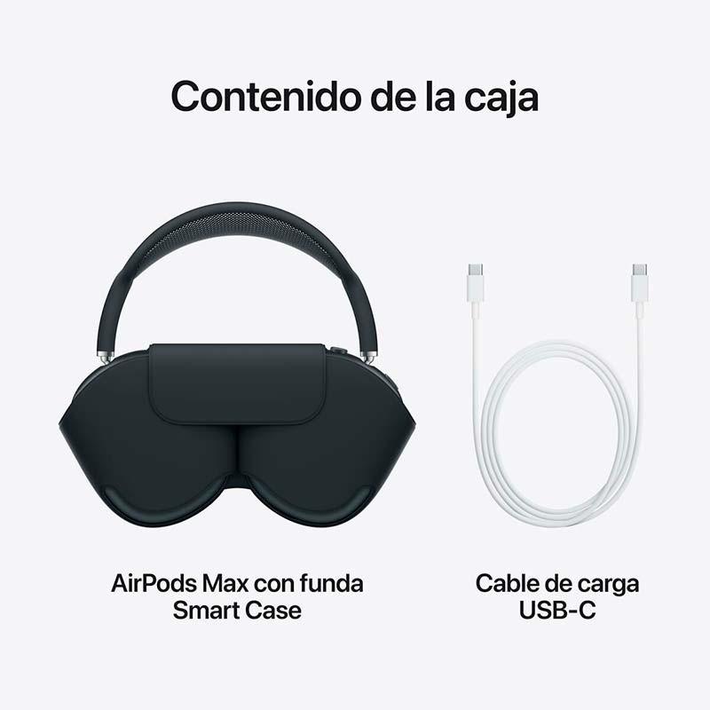 contenido del embalaje de los Apple AirPods Max Azul (USB-C)