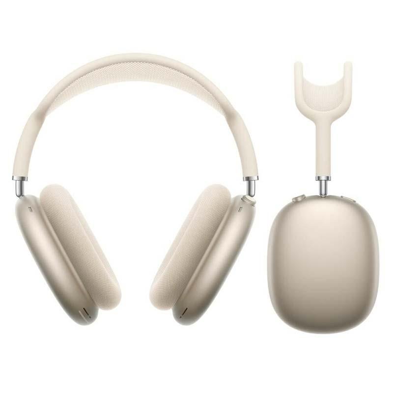 vista frontal y lateral de los Apple AirPods Max Blanco Estrella (USB-C)