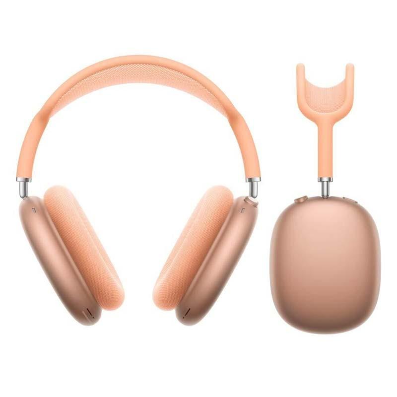 vista frontal y lateral de los Apple AirPods Max Naranja (USB-C)