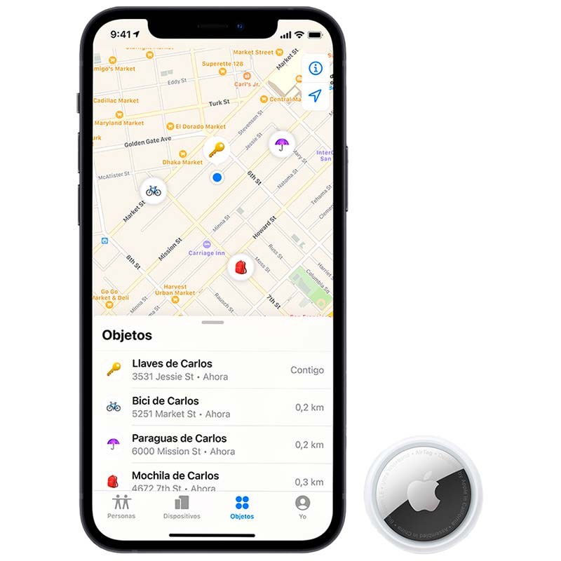 app Buscar Apple AirTag