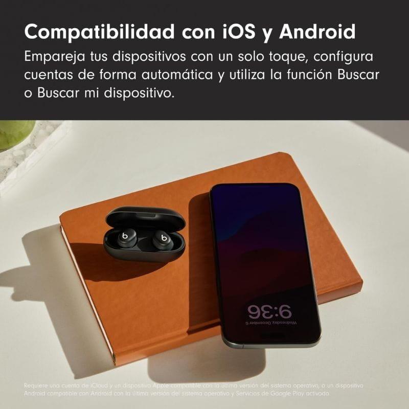 Apple Beats Solo Buds Fast Fuel Matte Black - Ecouteurs Bluetooth Réglage automatique 