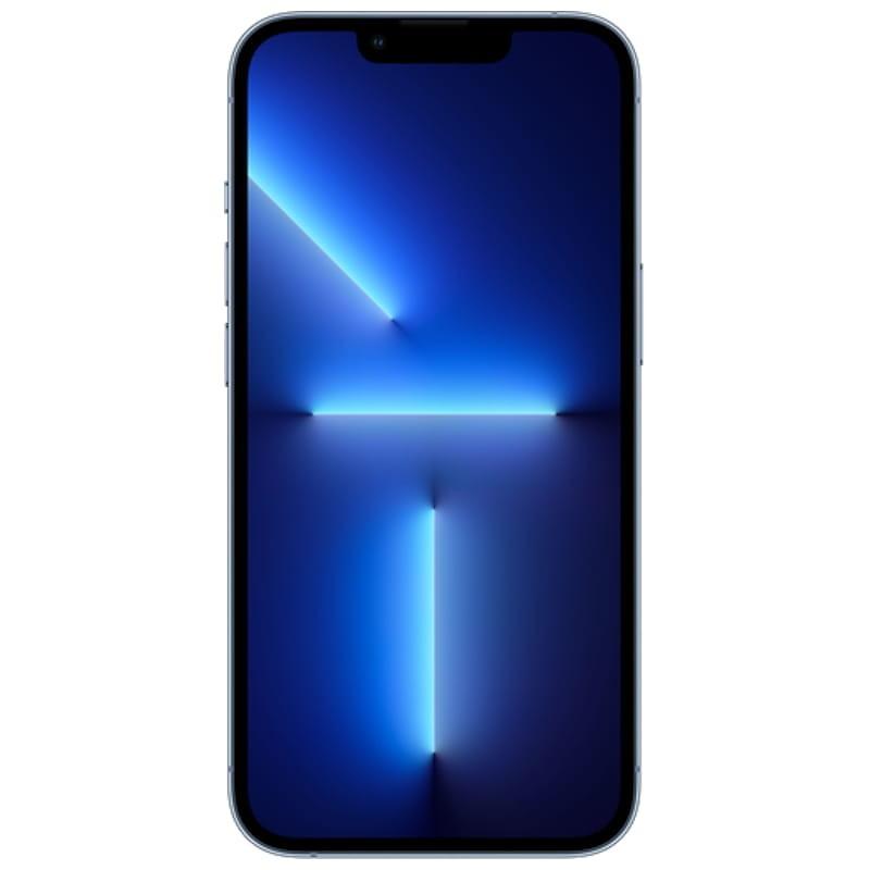 iPhone 13 Pro 256 Go Bleu Alpin Renewed État Excellent avec écran bord à bord, encoche supérieure et affichage OLED lumineux aux reflets bleus
