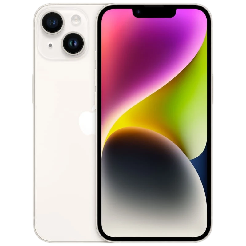 iPhone 14 128Go Lumière Stellaire Renewed - État Excellent