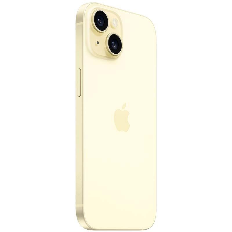 Vue arrière du smartphone Apple iPhone 15 128 Go en Jaune
