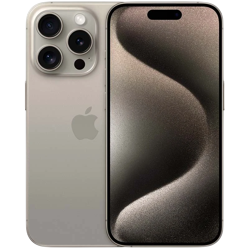 Téléphone portable Apple iPhone 15 Pro 256Go Naturel Renewed - État Excellent