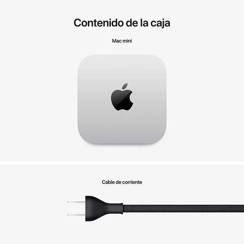 Apple Mac mini M4 24GB/512GB - contenido del embalaje