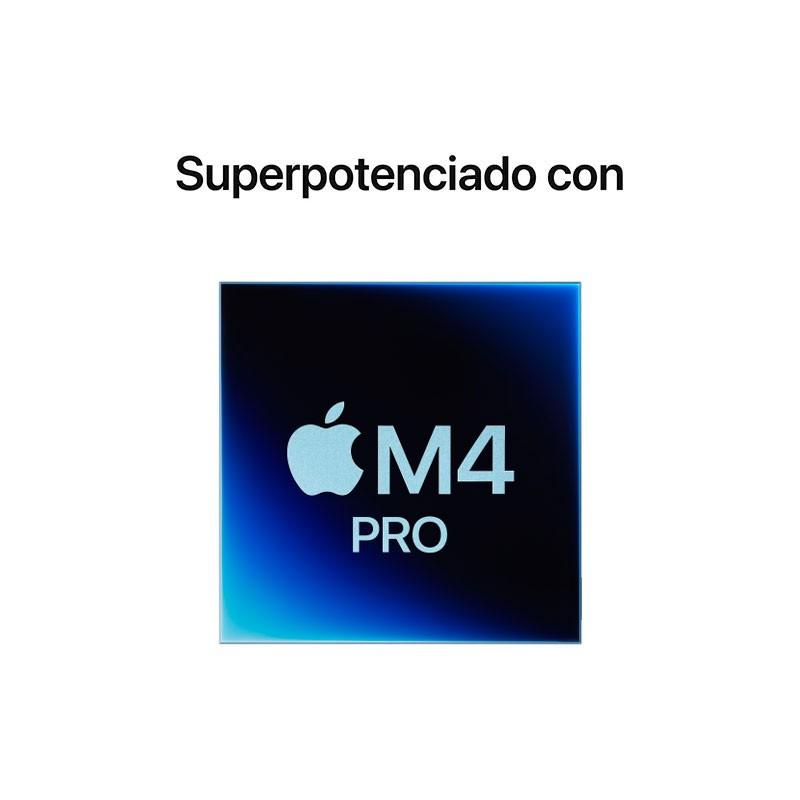 Apple Mac mini M4 Pro 24GB/512GB SSD macOS Plata (Versión Internacional) - procesador