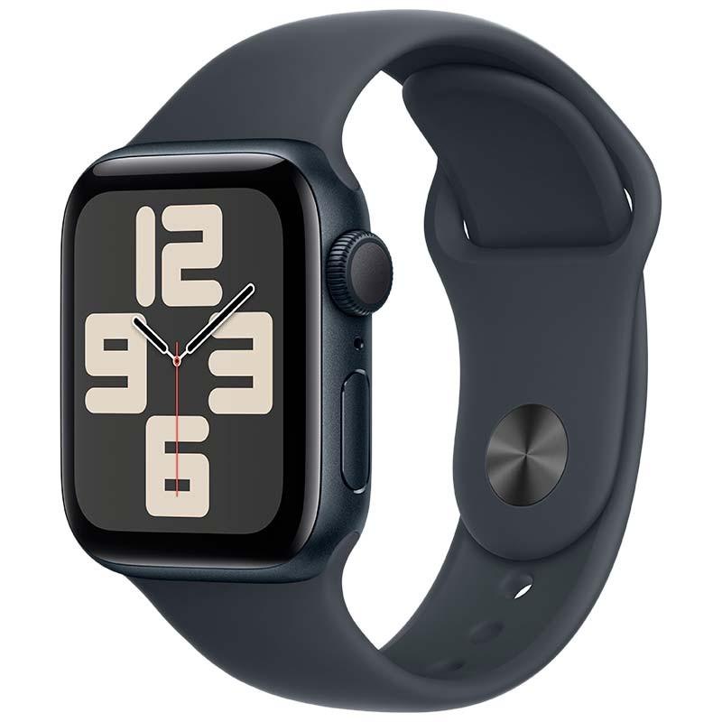 Apple Watch SE (2024) GPS 40mm Minuit avec Bracelet Sport S/M