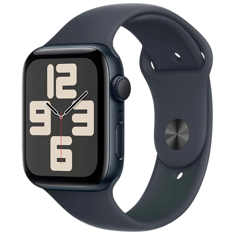 Apple Watch SE (2024) GPS 44mm Minuit avec Bracelet Sport M/L