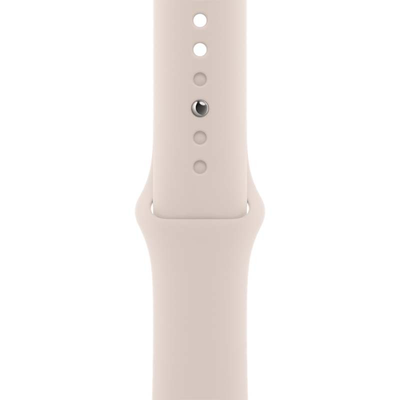 Correa Deportiva Blanco Estrella del Apple Watch Series 8 GPS+Cellular 45mm Aluminio