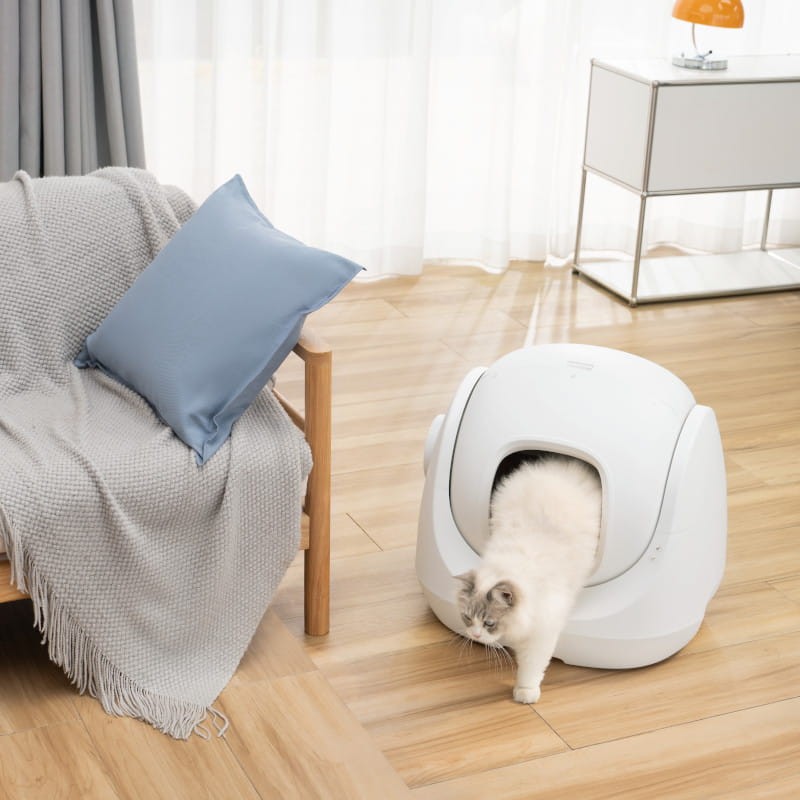 Para distintos gatos el Arenero Autolimpiable AI Catlink Scooper SE Blanco