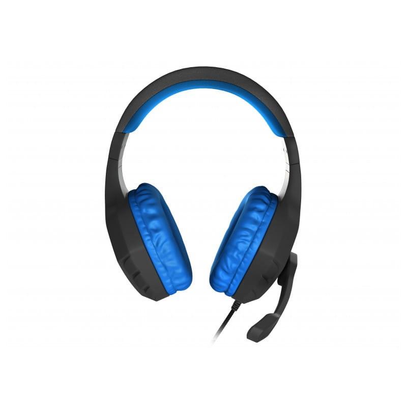 GENESIS Argon 200 Negro/Azul - Auriculares Gaming de frente