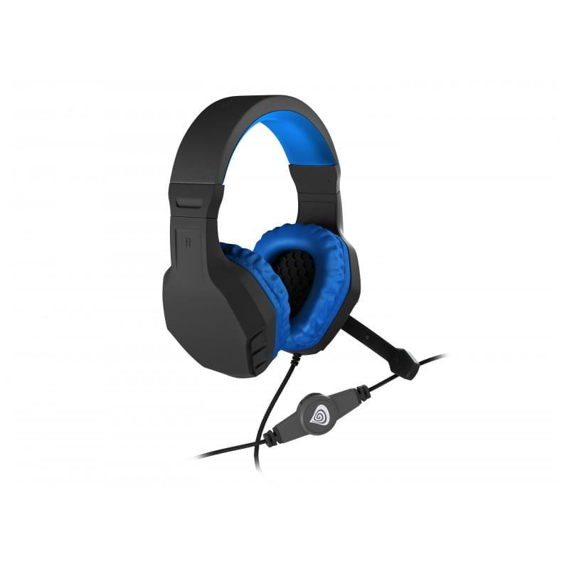 GENESIS Argon 200 Negro/Azul - Auriculares Gaming de lado