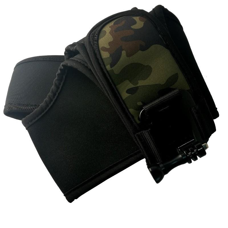 Suporte de Ombro com Arnês - Foto Frontal do Acessório para Câmara Desportiva