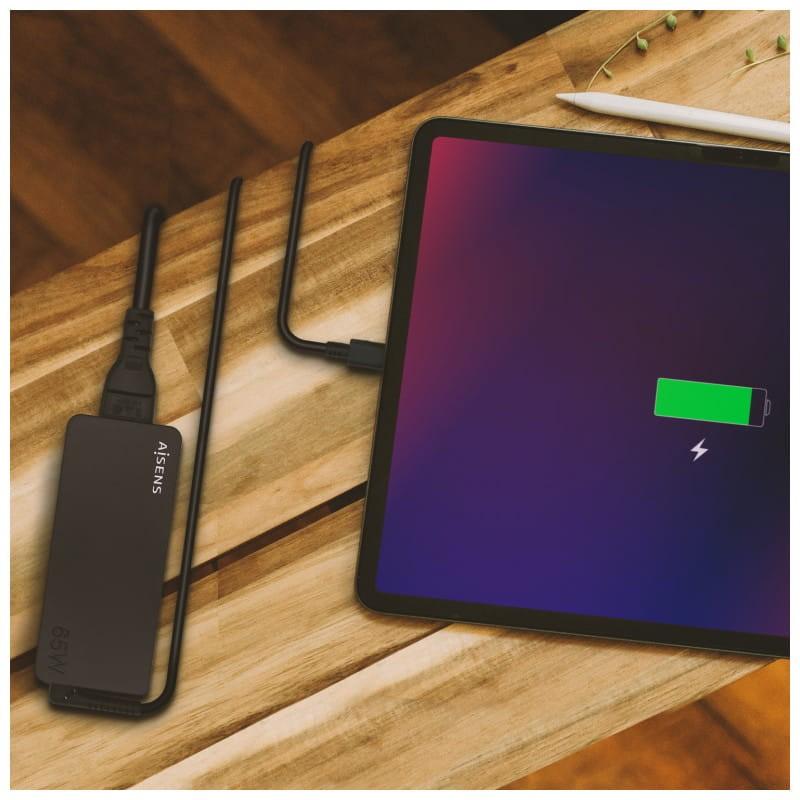 AISENS ASCH-1PD65D-BK 65W USB Black - Chargeur d'image universel avec ordinateur portable