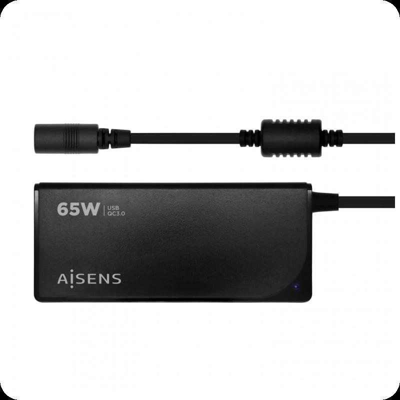 AISENS ASLC-65WAUTO-BK 65W USB Negro - Cargador universal