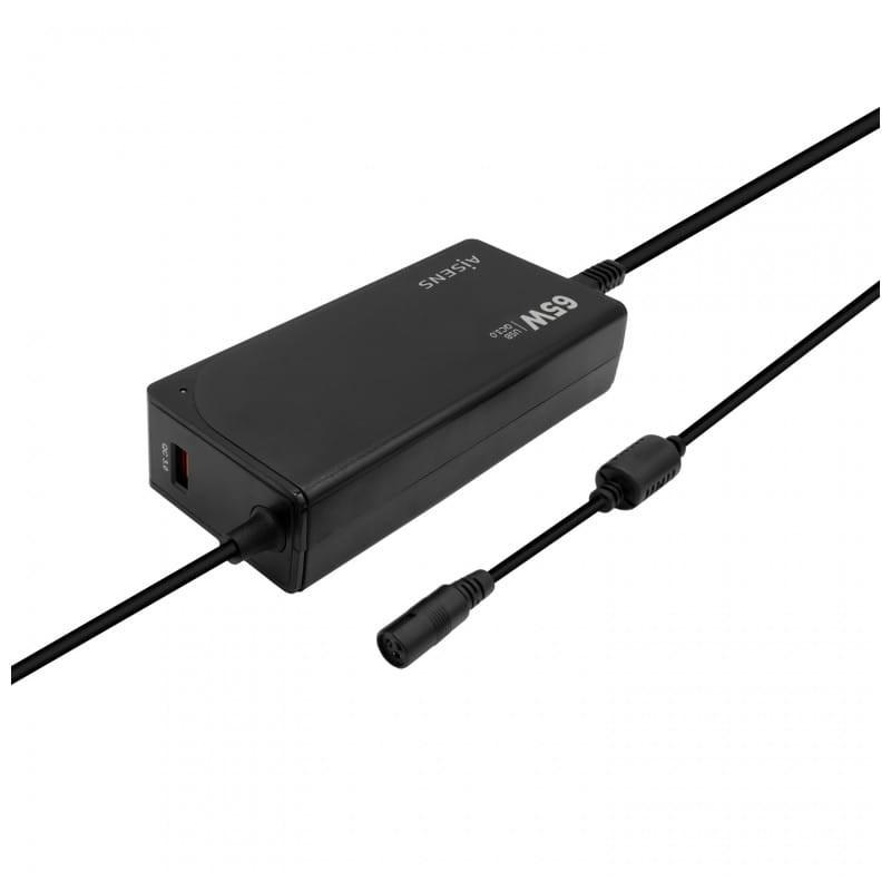 AISENS ASLC-65WAUTO-BK 65W USB Negro - Cargador universal imagen 