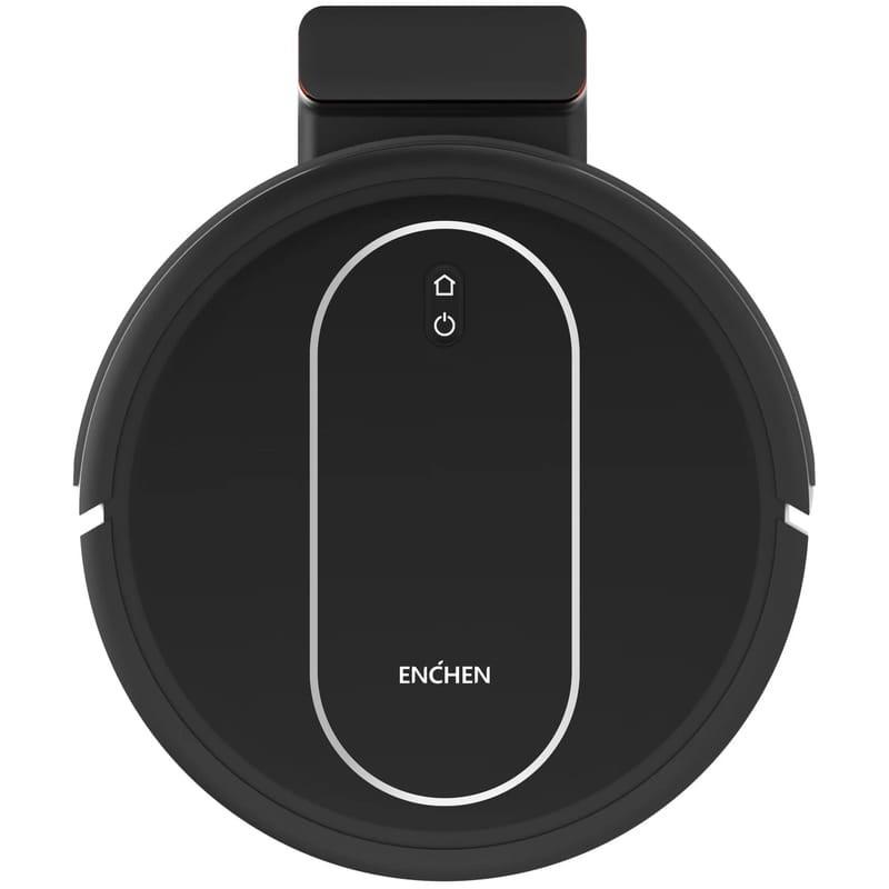 vue de dessus de l'aspirateur robot Enchen R2 Pro Black