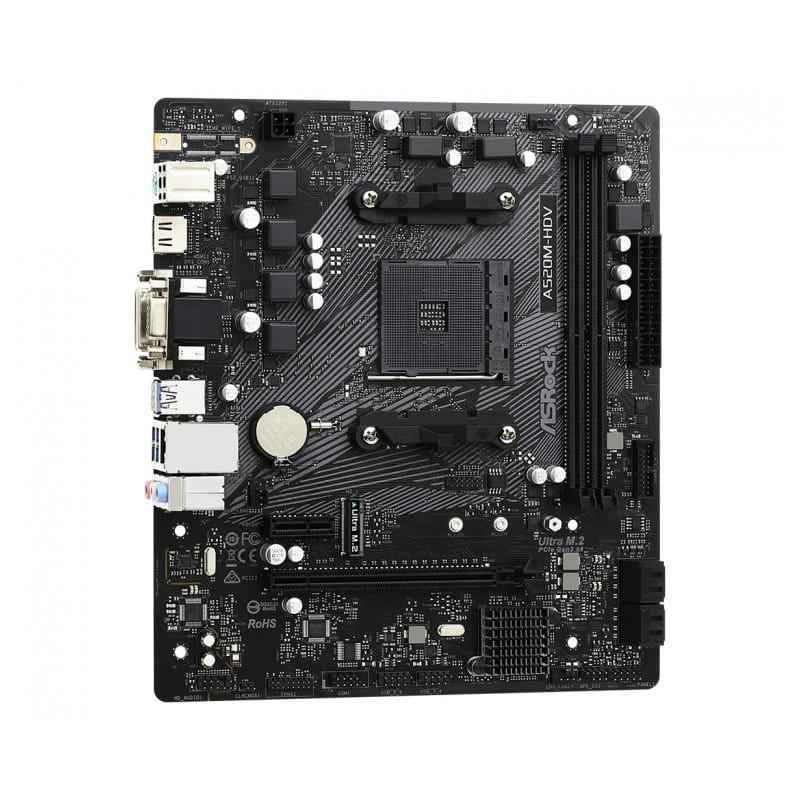 Asrock A520M-HDV micro ATX - Carte Mére, 3 sorties graphiques