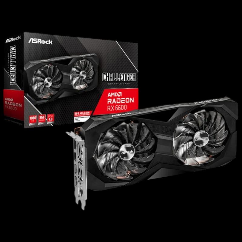 Asrock Challenger AMD Radeon RX6600 CLD 8GB GDDR6 Preto - Placa Gráfica