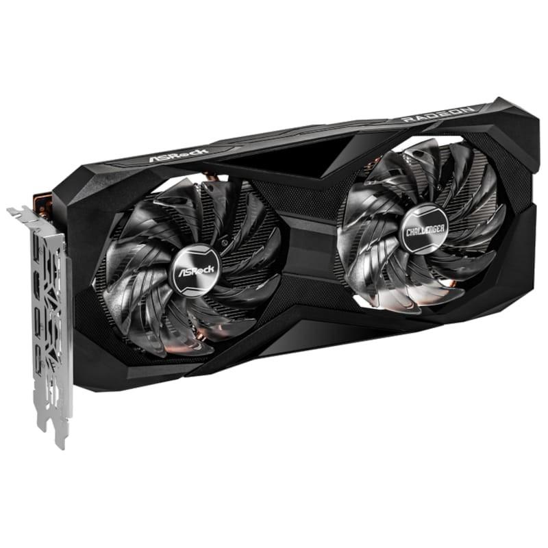 Asrock Challenger AMD Radeon RX6600 CLD 8GB GDDR6 Preto - Placa Gráfica Vista Frontal