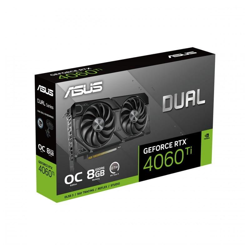 ASUS Dual -RTX4060TI-O8G-EVO 8GB GDDR6 - Tarjeta gráfica imagen del envase