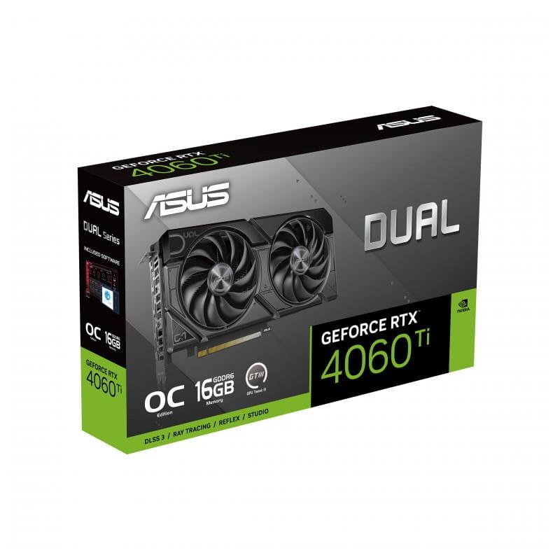 ASUS Dual -RTX4060TI EVO 16 GB GDDR6 - Tarjeta gráfica caja
