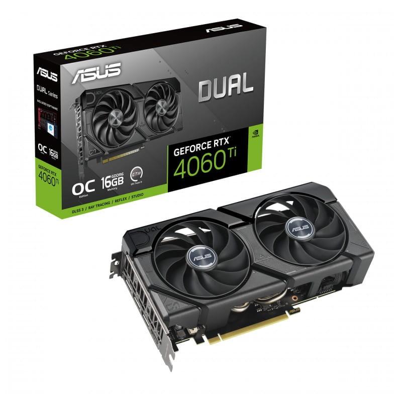 ASUS Dual -RTX4060TI EVO 16 GB GDDR6 - Tarjeta gráfica