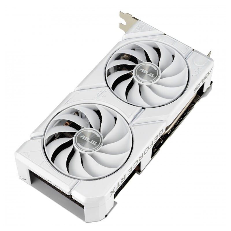 ASUS DUAL-RTX4070 O12G EVO Blanco 12 GB GDDR6X - Tarjeta gráfica imagen de los ventiladores