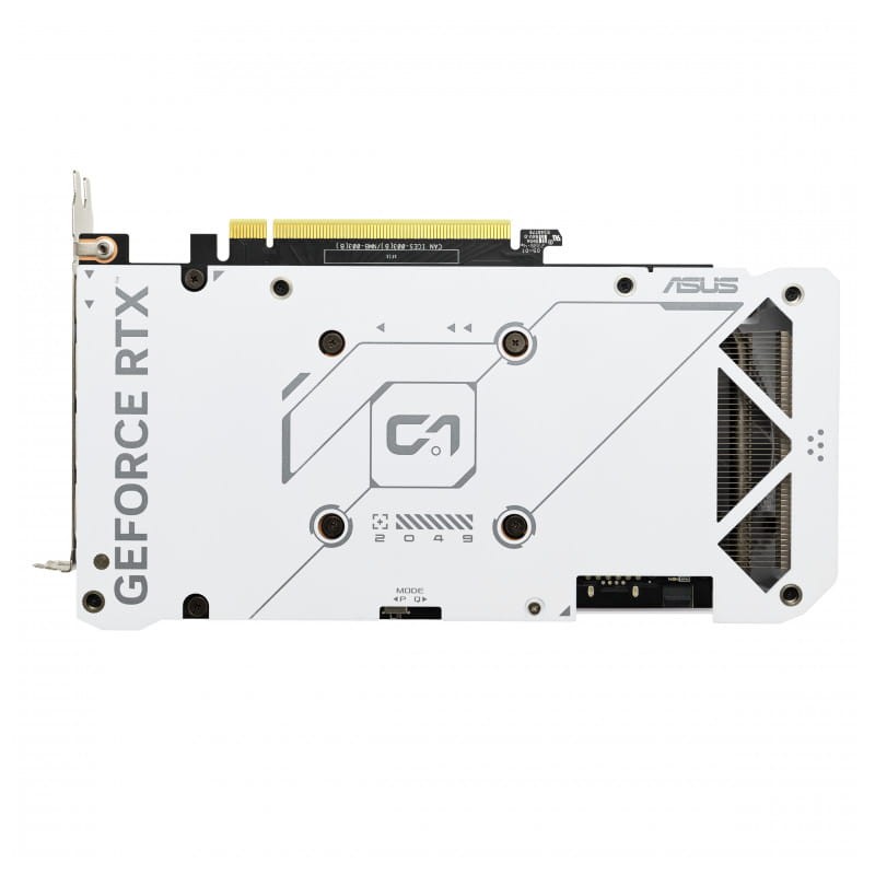 ASUS DUAL-RTX4070 O12G EVO Blanco 12 GB GDDR6X - Tarjeta gráfica imagen trasera