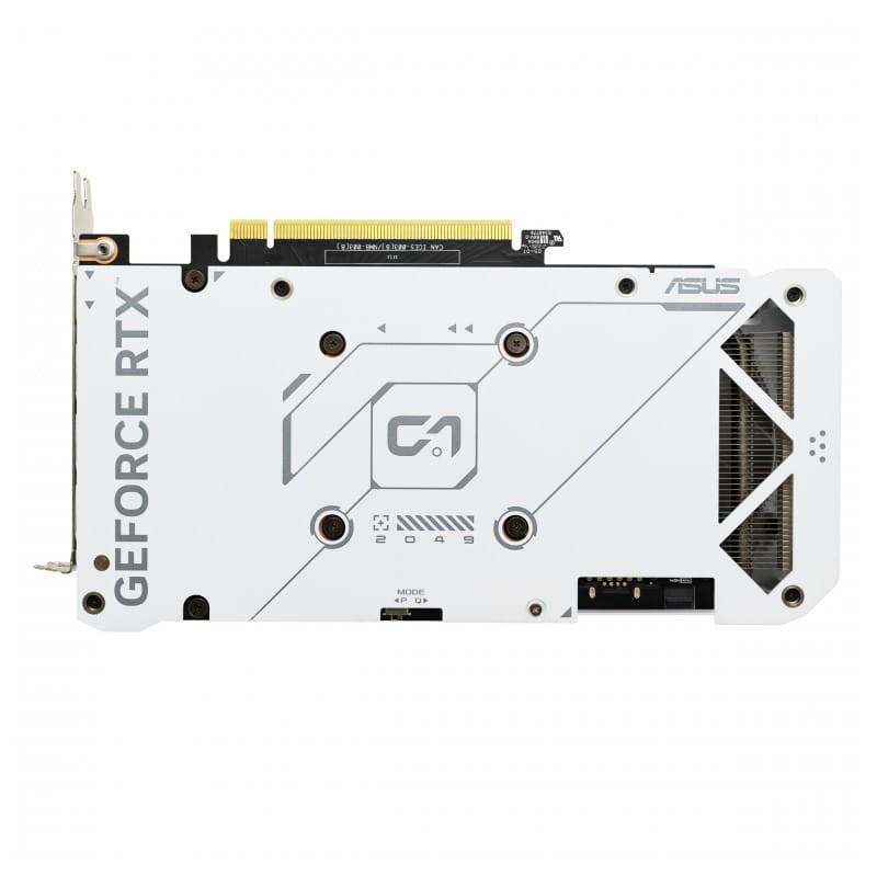 ASUS DUAL-RTX4070 O12G EVO Blanco 12 GB GDDR6X - Tarjeta gráfica imagen trasera