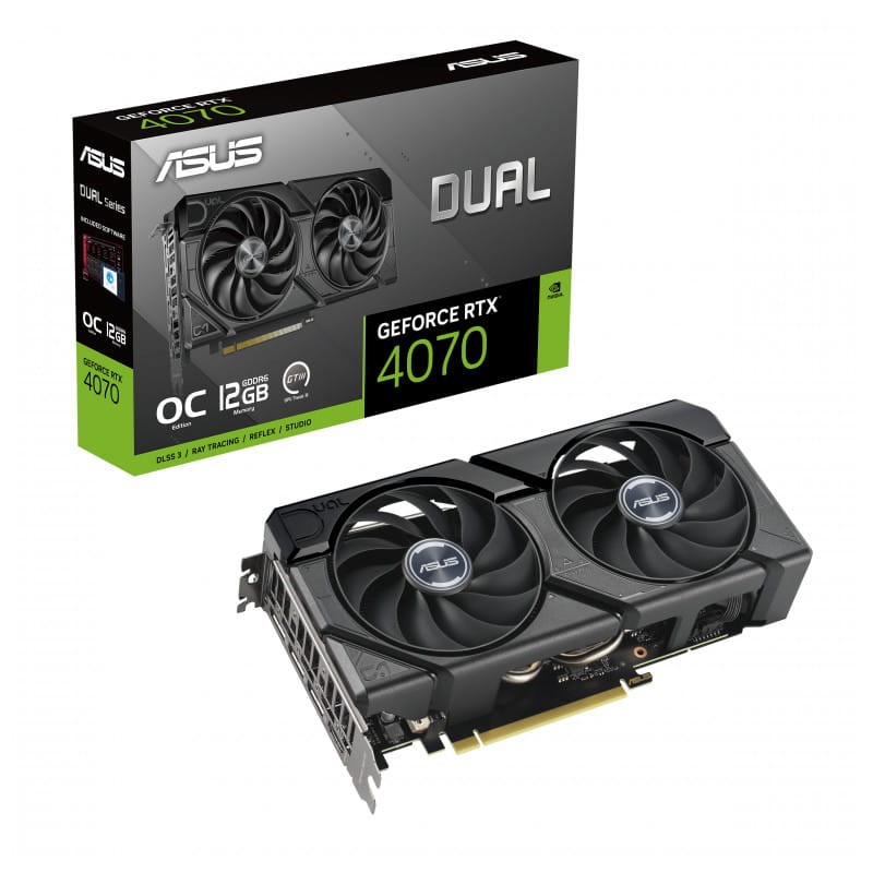 ASUS DUAL-RTX4070-O12GD6-EV12 GB GDDR6 - Tarjeta gráfica