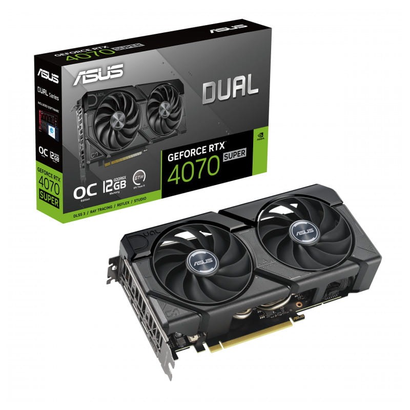 ASUS Dual RTX4070S EVO NVIDIA 12 GB GDDR6X - Tarjeta gráfica