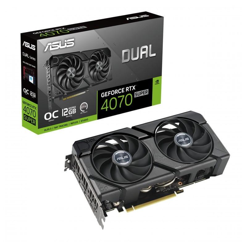 ASUS Dual RTX4070S EVO NVIDIA 12 GB GDDR6X - Tarjeta gráfica