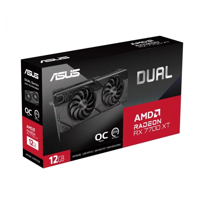 Placa gráfica ASUS Dual RX7700XT 12 GB GDDR6 - Caixa