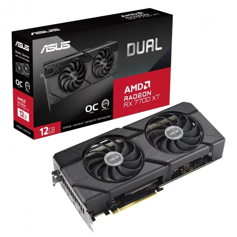 ASUS Dual RX7700XT 12 GB GDDR6 - Placa gráfica