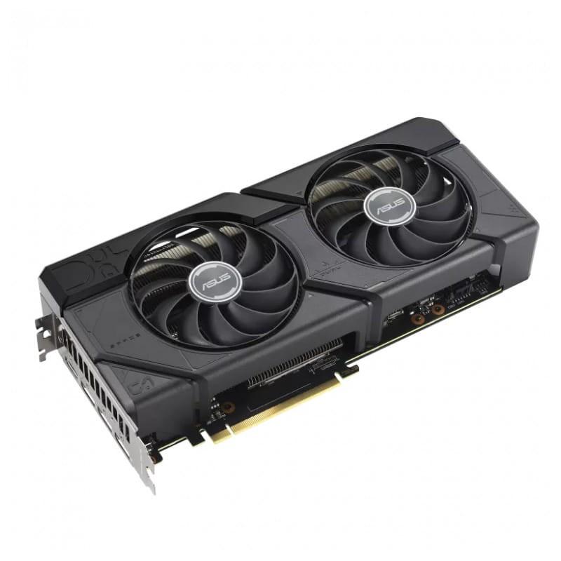 ASUS Dual RX7700XT 12 GB GDDR6 - Placa gráfica - Imagem da ventoinha e dos pinos