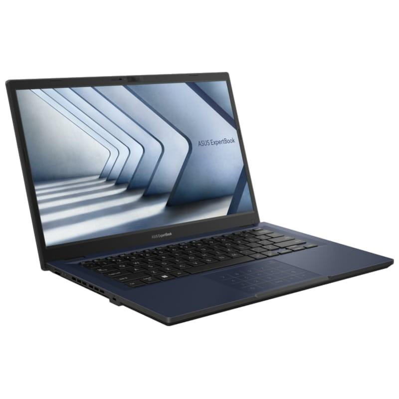 ASUS ExpertBook B1 B1402CVA-EB2932X Intel Core i7-1355U/16GB/512GB/W11Pro Negro Estrella - Ordenador Portátil 14 Vista frontal lado derecho