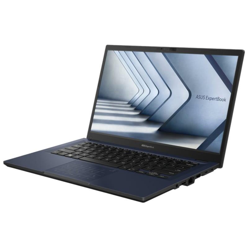 ASUS ExpertBook B1 B1402CVA-EB2932X Intel Core i7-1355U/16GB/512GB/W11Pro Negro Estrella - Ordenador Portátil 14 Vista frontal lado izquierdo