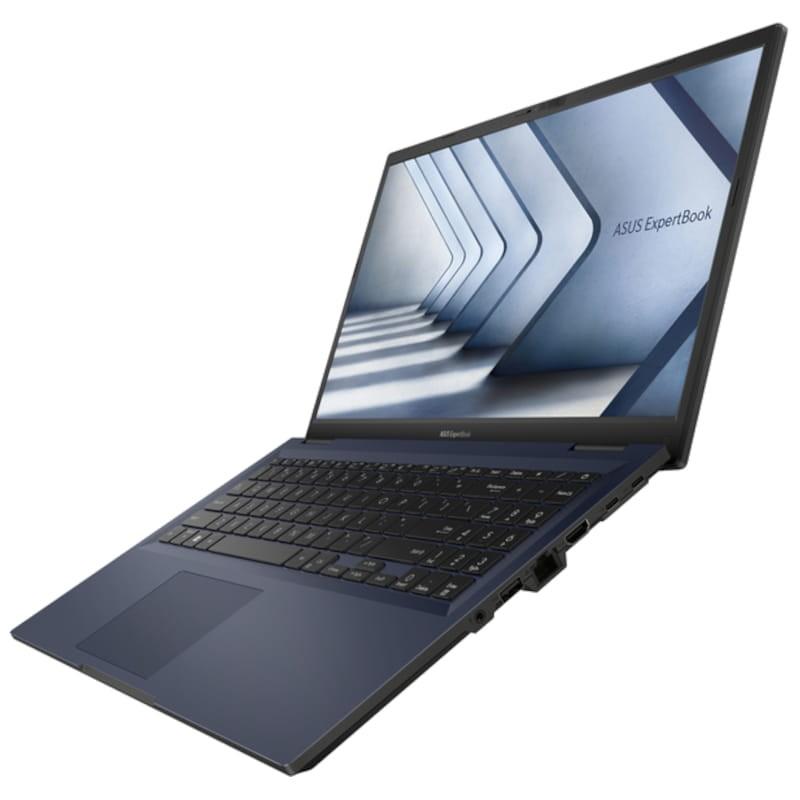 ASUS ExpertBook B1 B1502CVA-BQ1636X Intel Core i5-1335U/8GB/512GB/Win11Pro Negro - Portátil 15.6 Vista frontal lado derecho